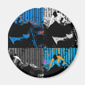 Panda Bear Multipanel Modernes Design Magnet (Vorne)