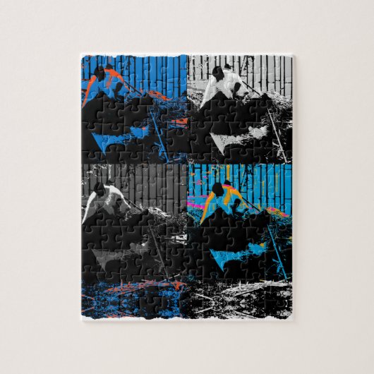 Panda Bear Multipanel Modernes Design Puzzle (Vertikal)