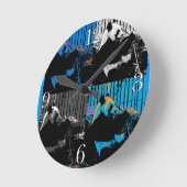 Panda Bear Multipanel Modernes Design Runde Wanduhr (Winkel)
