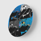Panda Bear Multipanel Modernes Design Runde Wanduhr (Winkel)