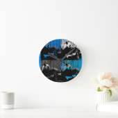 Panda Bear Multipanel Modernes Design Runde Wanduhr (Zuhause)