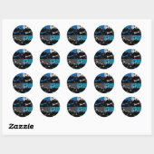 Panda Bear Multipanel Modernes Design Runder Aufkleber (Blatt)