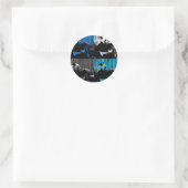 Panda Bear Multipanel Modernes Design Runder Aufkleber (Tasche)