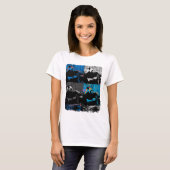 Panda Bear Multipanel Modernes Design T-Shirt (Vorne ganz)