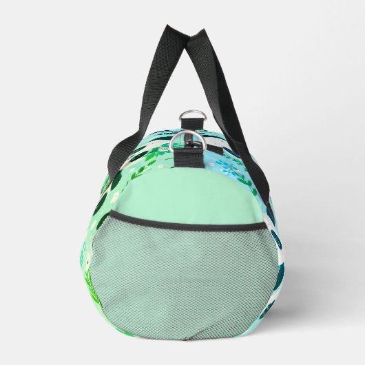 Panda Bear Muster Green Print Duffle Bag (Rechts)