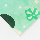 Panda Bear Muster Green Print Fleecedecke (Ecke)