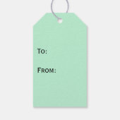 Panda Bear Muster Green Print Geschenkanhänger (Rückseite)