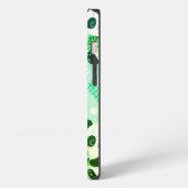 Panda Bear Muster Green Print iPhone Hülle (Linke Seite)