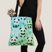 Panda Bear Muster Green Print Tasche (Von Nahem)