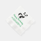 Panda Bear Napkin Serviette (Ecke)