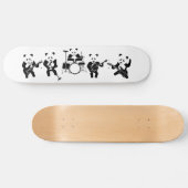 Panda Bear Niedlich Band Skateboard (Horizontal)