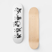 Panda Bear Niedlich Band Skateboard (Vorderseite)