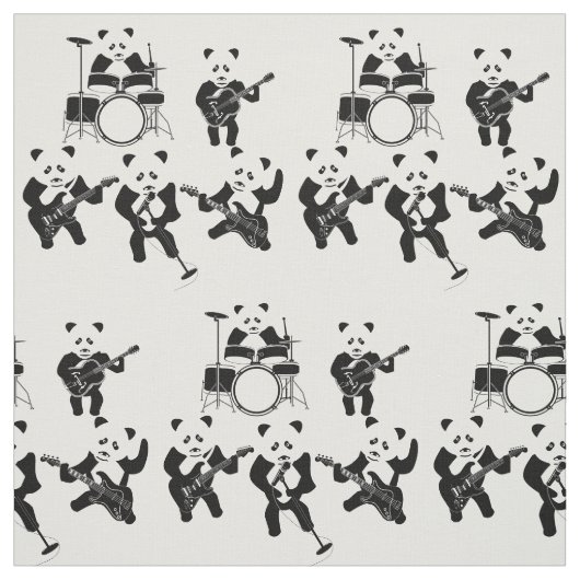 Panda Bear Niedlich Band Stoff (Muster)