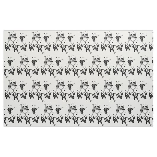 Panda Bear Niedlich Band Stoff (Fat Quarter (45,7 x 55,9 cm))