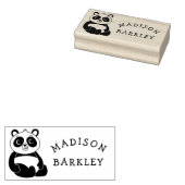 Panda Bear Niedlich Kid's Adorable Name Gummistempel (Stempel)