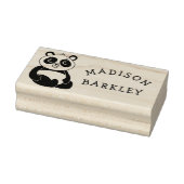 Panda Bear Niedlich Kid's Adorable Name Gummistempel (Stempel)