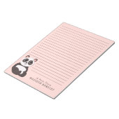 Panda Bear Niedlich Kid's Personal Stationary Note Notizblock (angewinkelt)