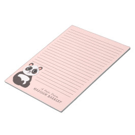 Panda Bear Niedlich Kid's Personal Stationary Note Notizblock
