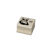 Panda Bear Niedlich Monogram Initial Gummistempel (Stempel)