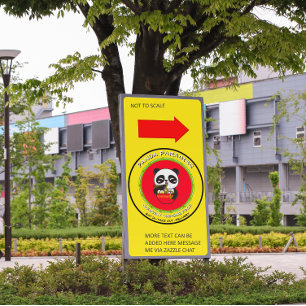 Panda Bear Noodles Chinesisches Restaurant individ Banner