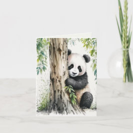 Panda Bear Note Card Karte