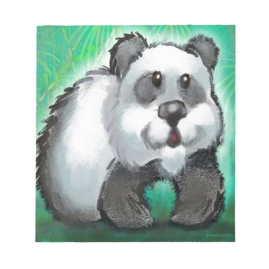Panda Bear Notizblock (Vorderseite)