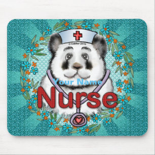 Panda Bear Nurse Mouse Pad Mousepad