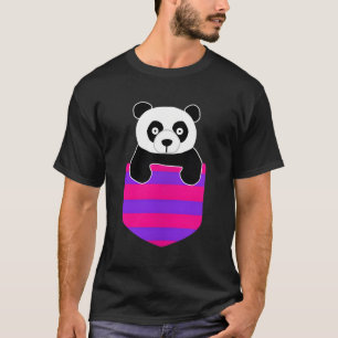 Panda Bear Pandas Bear in Brust Pocket T-Shirt