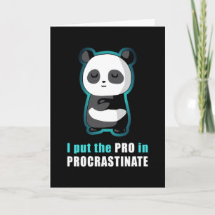 Panda Bear Pandas Cute Animal Paw Funny Gift Idea Karte