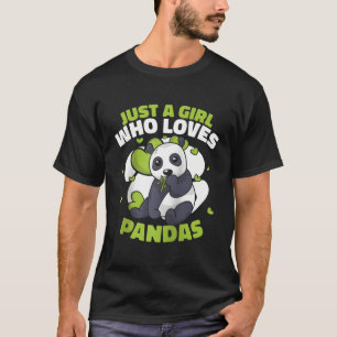 Panda Bear Pandas Tier nur ein Baseball T-Shirt