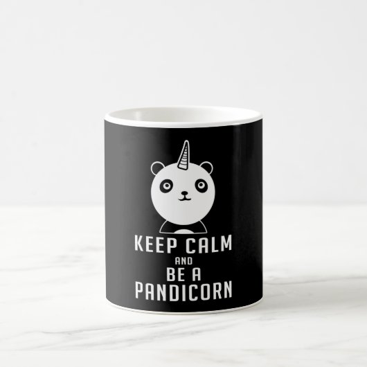 Panda Bear Pandicorn Behalt Calm Funny Gift Idee Kaffeetasse (Mittel)
