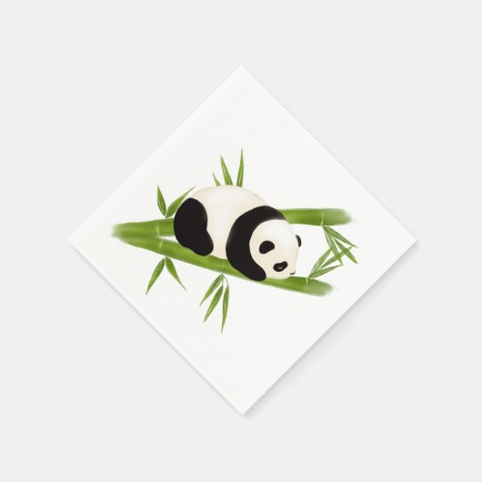 Panda Bear Paper Napkin Serviette (Ecke)