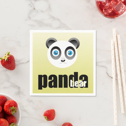 Panda Bear Paper Napkins Serviette (Beispiel)