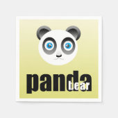 Panda Bear Paper Napkins Serviette (Vorderseite)