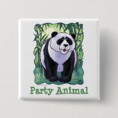 Panda Bear Party Center Button (Vorderseite)