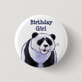 Panda Bear Party Center Button (Vorderseite)