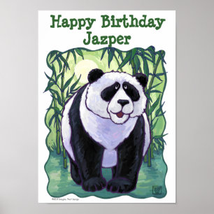 Panda Bear Party Center Poster