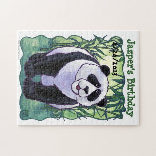 Panda Bear Party Center Puzzle (Horizontal)