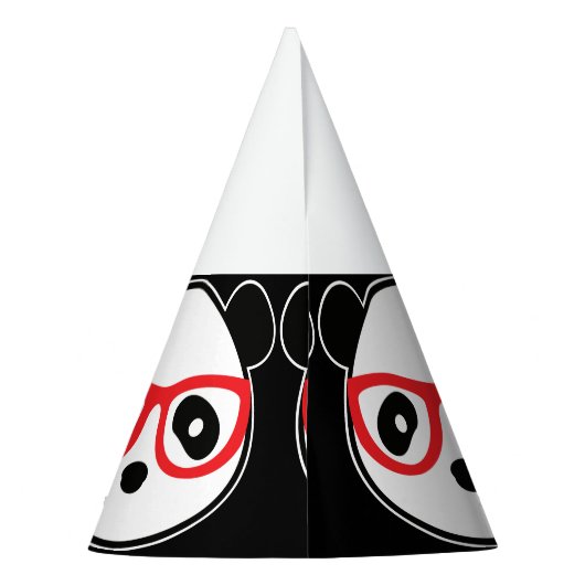 Panda Bear Party Hats - Leon Panda Cartoon Bear Partyhütchen (Rückseite)