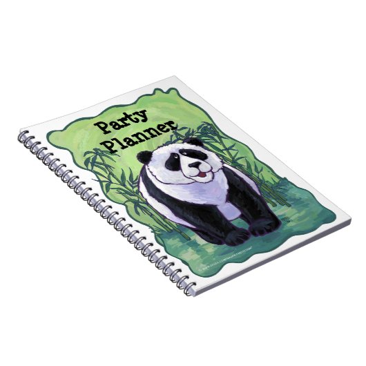 Panda Bear Party Planner Notebook Notizblock (Rechte Seite)