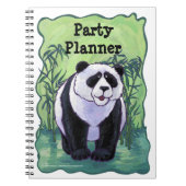 Panda Bear Party Planner Notebook Notizblock (Vorderseite)