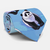 Panda Bear Patterns Krawatte (Gerollt)