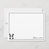 Panda Bear Personalisiert Note Card Mitteilungskarte (Vorderseite)