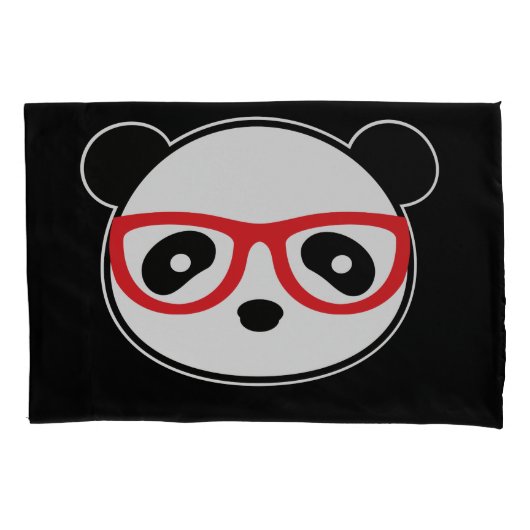 Panda Bear Pillow Case - Leon the Panda Kissenbezug (Vorderseite)