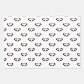 Panda Bear Pink Gift Geschenkpapier Set (Vorderseite)