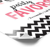 Panda Bear Pink Guest Gift Gastgeschenk Signierung Fotodruck (Ecke)