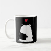 Panda Bear Polar Bear Liebe Day Kaffeetasse (Links)
