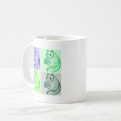Panda Bear Pop Art Kaffeetasse (Vorderseite Links)