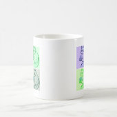 Panda Bear Pop Art Kaffeetasse (Mittel)