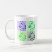 Panda Bear Pop Art Kaffeetasse (Links)